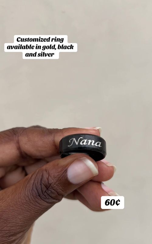 🏷️60¢ Customization take 1-2 working days 📍Accra,Sowutuom #customizedrings #ringlover #ringformen #customizedjewelry