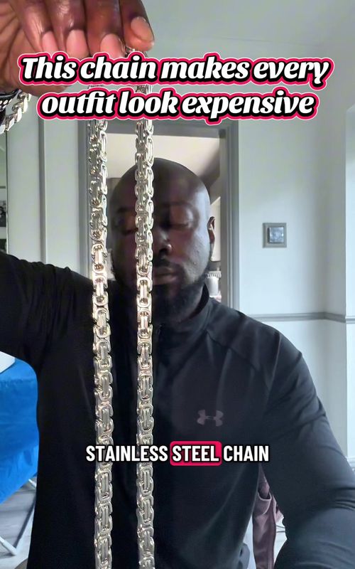 It looks like £200 jewellery but costs under £30 — this Prosteel chain is seriously underrated. #SilverChain #dealdrops #LuxuryForLess #TikTokMadeMeBuyIt #ViralProduct